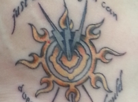 Acheron's symbol an my foot Acheron's symbol an my foot