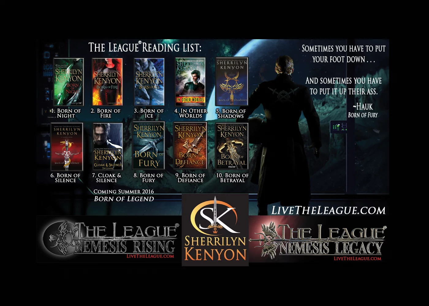 League Reading List | Sherrilyn Kenyon