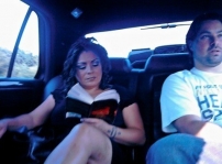 Lisa Lisa reading Dark Side on the way to one of her concerts!