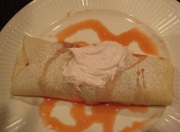 My 3 minute strawberry crepes