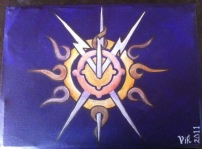 Ash symbol painted by my friend ;)