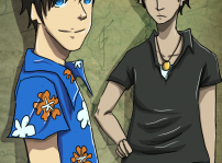 Nick and Caleb @ http://goldenthyme.deviantart.com/gallery/?catpath=/fanart/#/d46cxz6