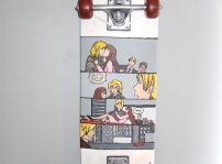 Dark Hunter Manga on my skateboard!