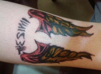 This is my Simi tat Simi is one of my favorite characters and I wanted to honer her and Sherrilyn by getting this tat