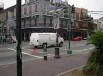 Where Julian saved the boy from being hit by car.