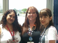 Myself(Lori) and my friend Maggie taking a pic with Sherrilyn at the 2009 San Diego Comicon